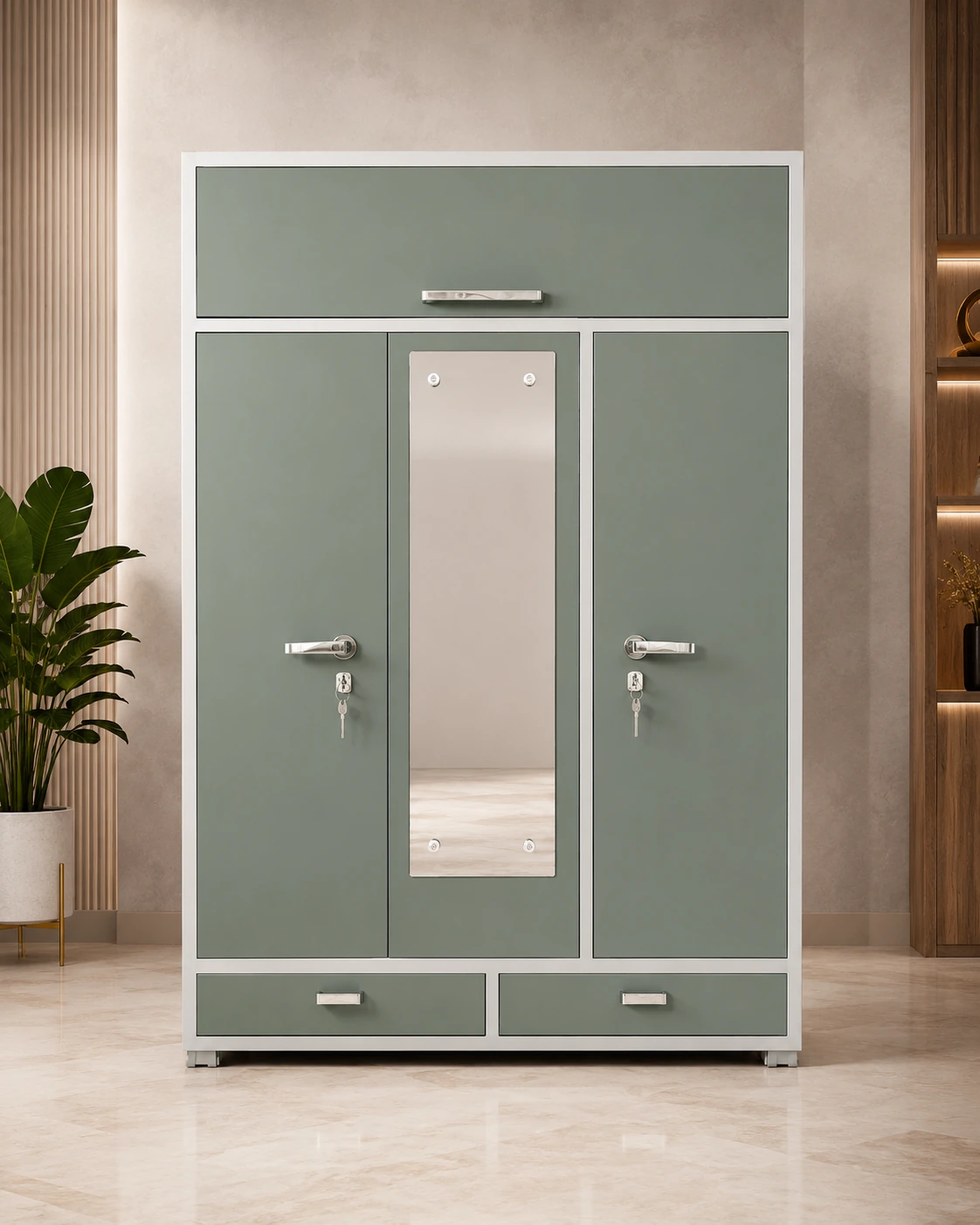 5X7 3 DOOR SHOE DRAWER ALMIRAH